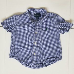 Ralph Lauren Plaid Dress Shirt 24 Months